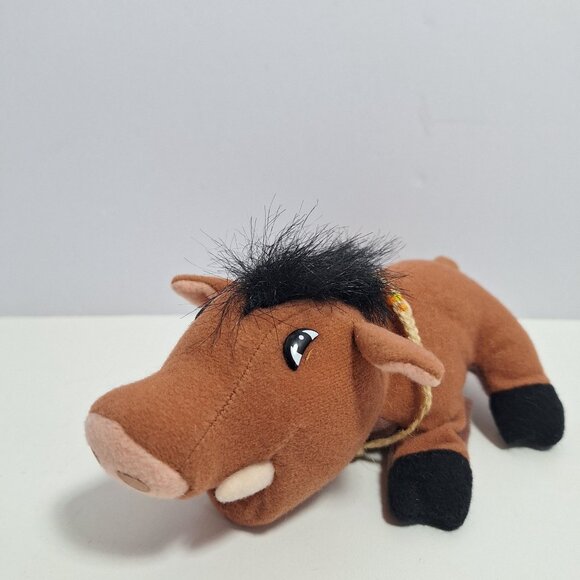 Lion King Pumba Plush Finger Puppet Orange Beaded Collar - Picture 8 of 11